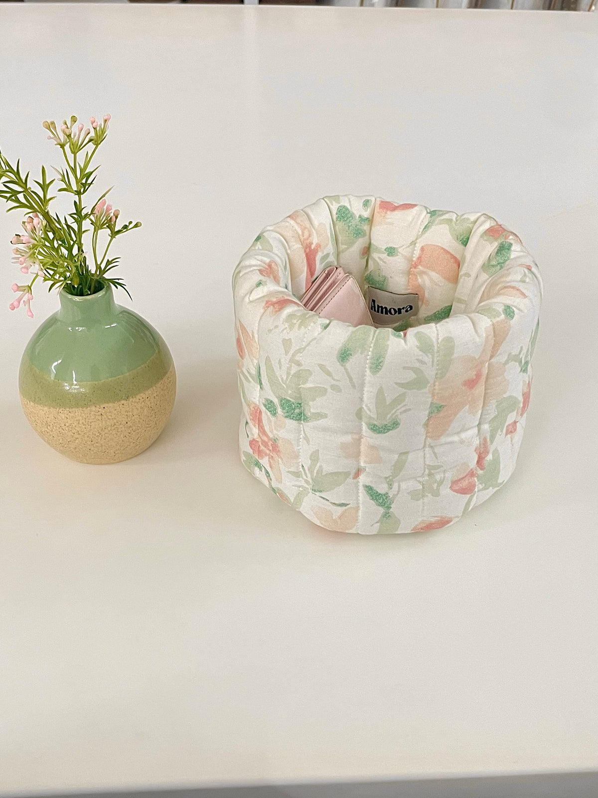 The Strawberry Matcha Vanity Basket Amora