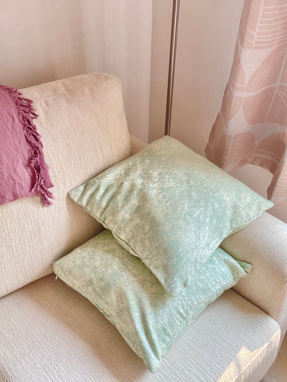 Mandarin Mint Frost Pillow Cover Amora